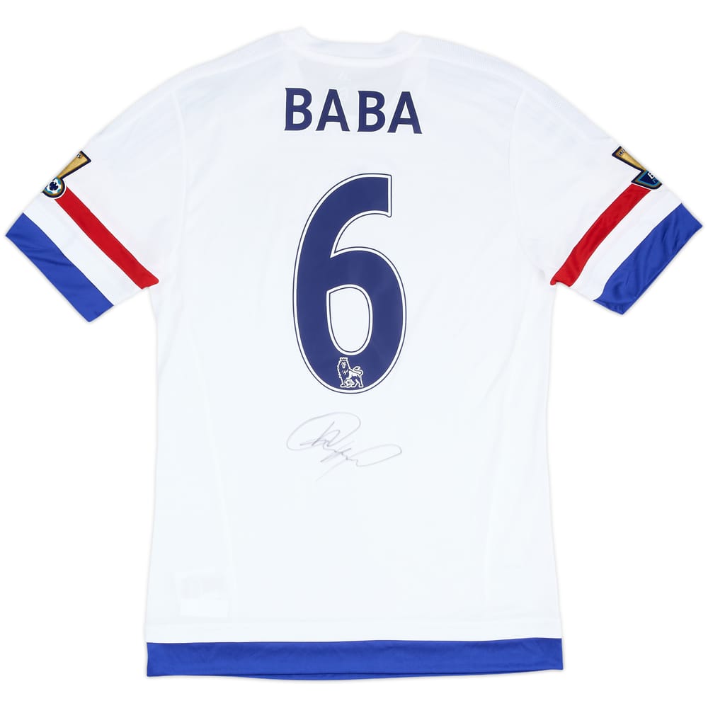 2015-16 Chelsea Player Issue Signed Away Shirt Baba #6 (M)