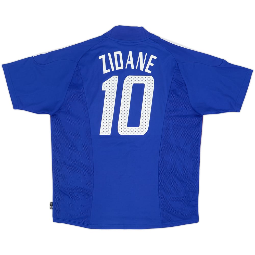 2002-04 France Home Shirt Zidane #10 - 8/10 - (L)