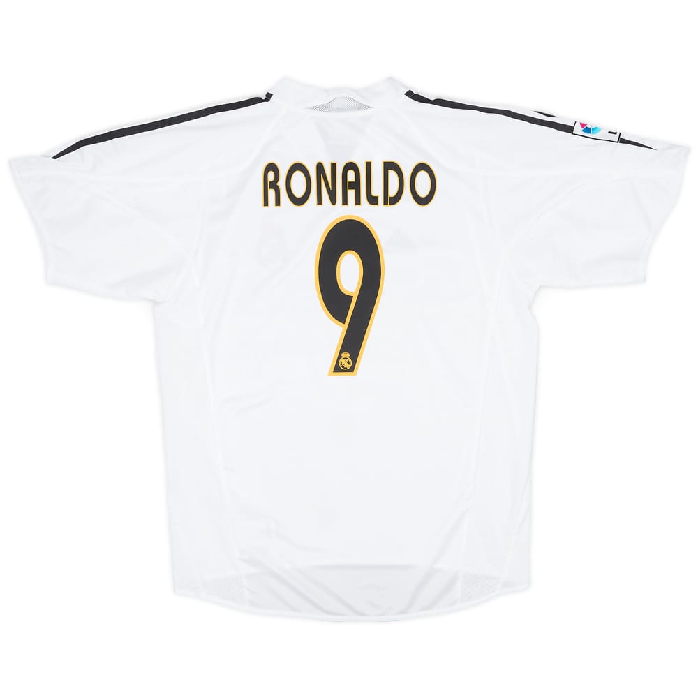 2004-05 Real Madrid Home Shirt Ronaldo #9 (M)