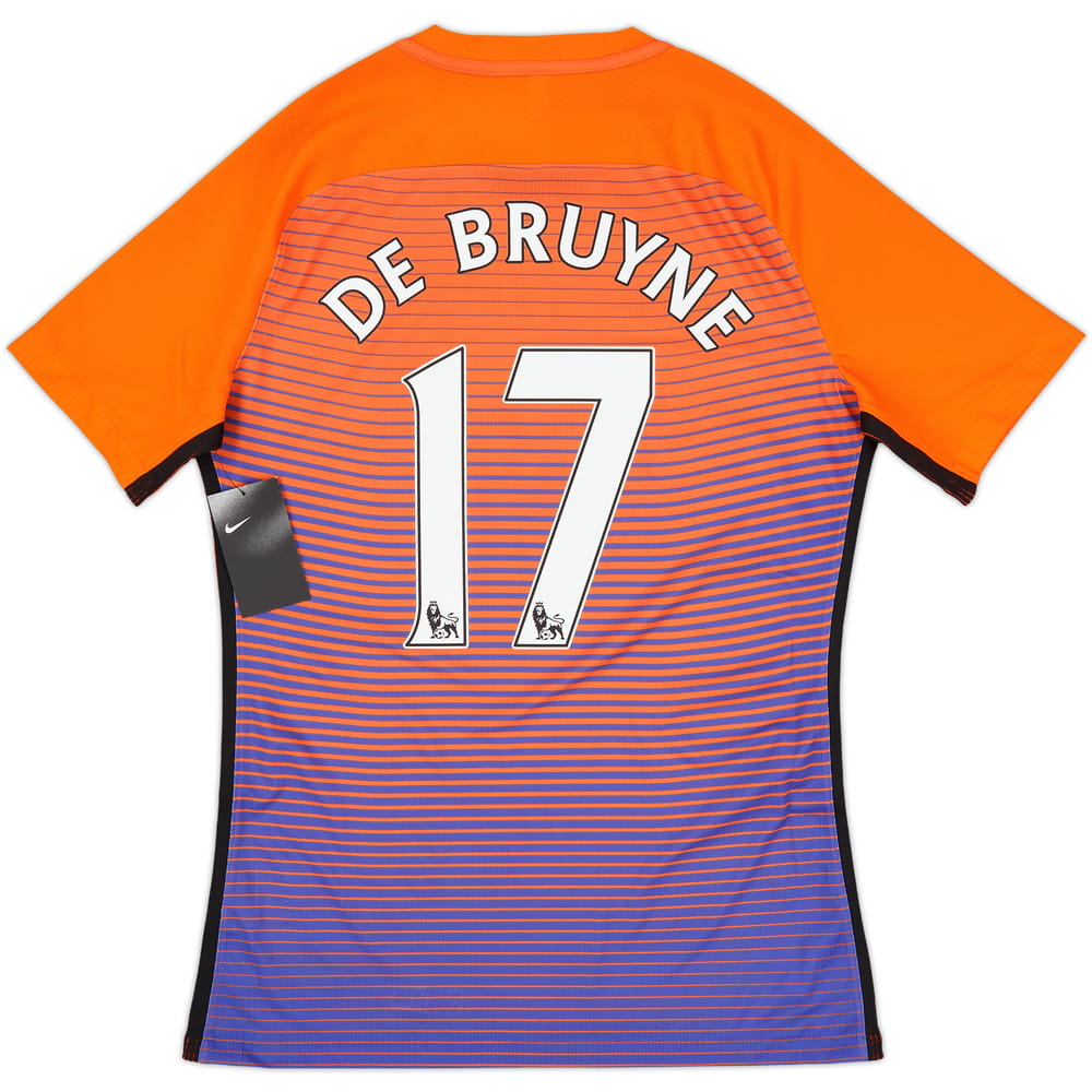 2016-17 Manchester City Player Issue Third Shirt De Bruyne #17 (L)