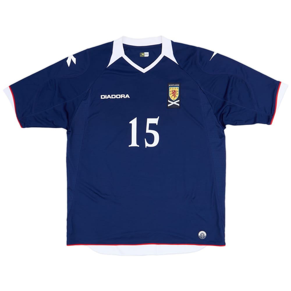 2008-09 Scotland Home Shirt #15 - 9/10 - (XXL)