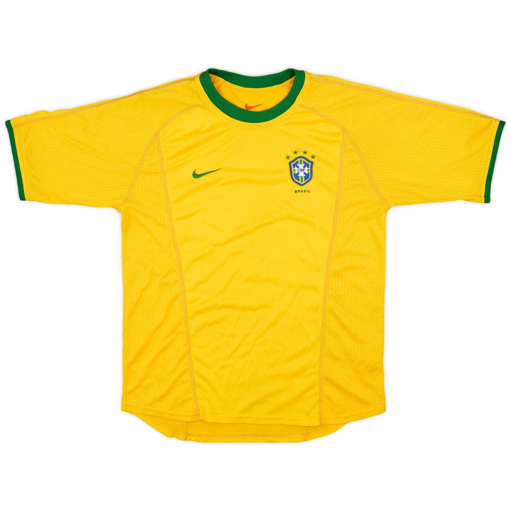 2000-02 Brazil Home Shirt - 8/10 - (XL.Boys)