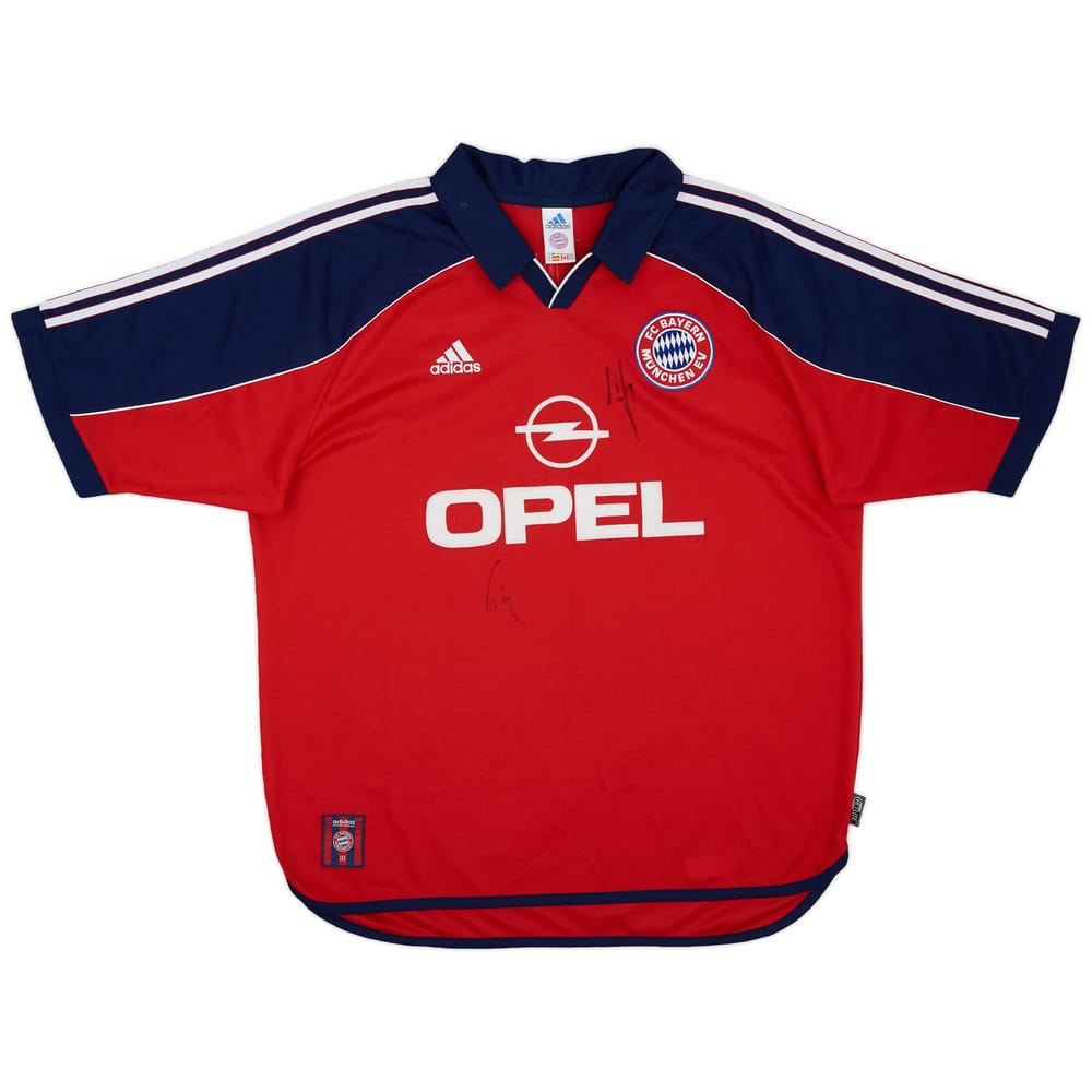 1999-01 Signed Bayern Munich Home Shirt - 7/10 - (XL)