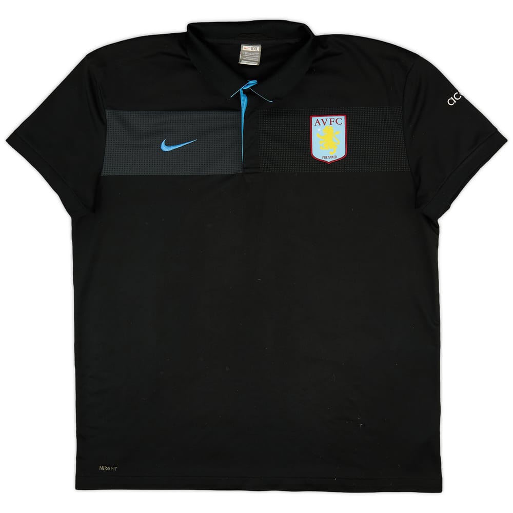 2009-10 Aston Villa Nike Polo Shirt - 8/10 - (XXL)