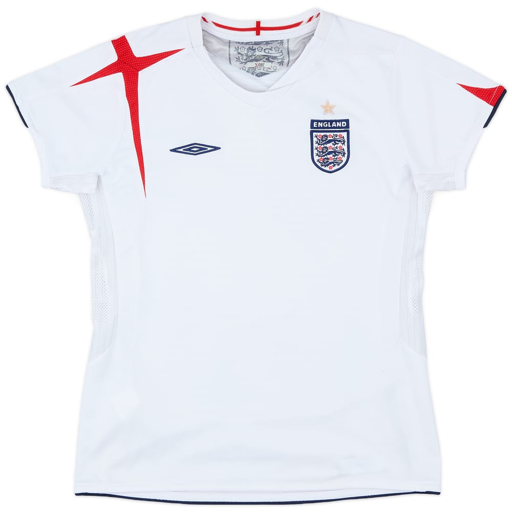 2005-07 England Home Shirt - 8/10 - (Women's M)