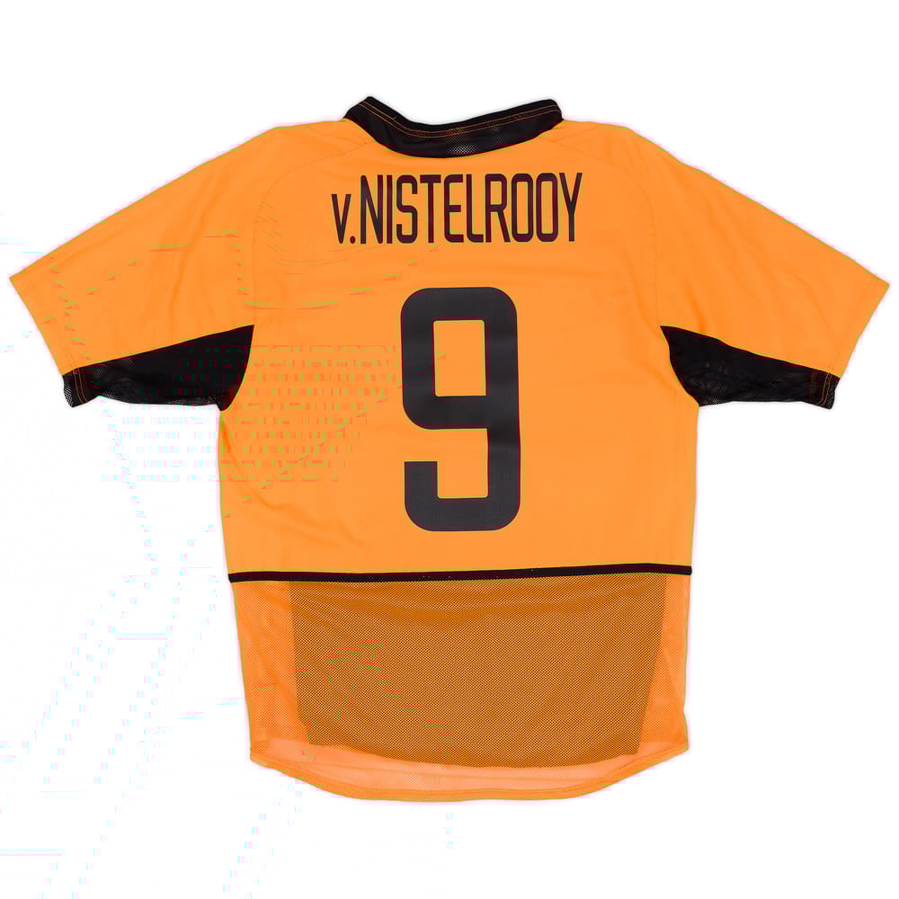 2002-04 Netherlands Authentic Home Shirt V.Nistelrooy #9 - 8/10 - (M)