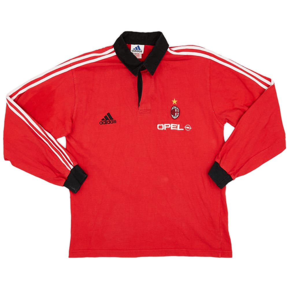 1998-99 AC Milan adidas Polo L/S Shirt - 8/10 - (M)