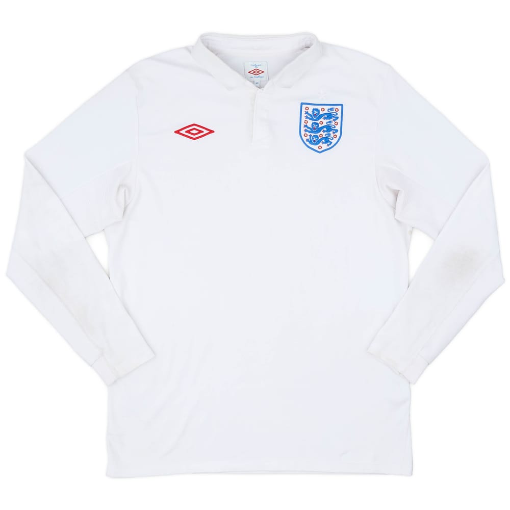2009-10 England Home L/S Shirt - 4/10 - (M)