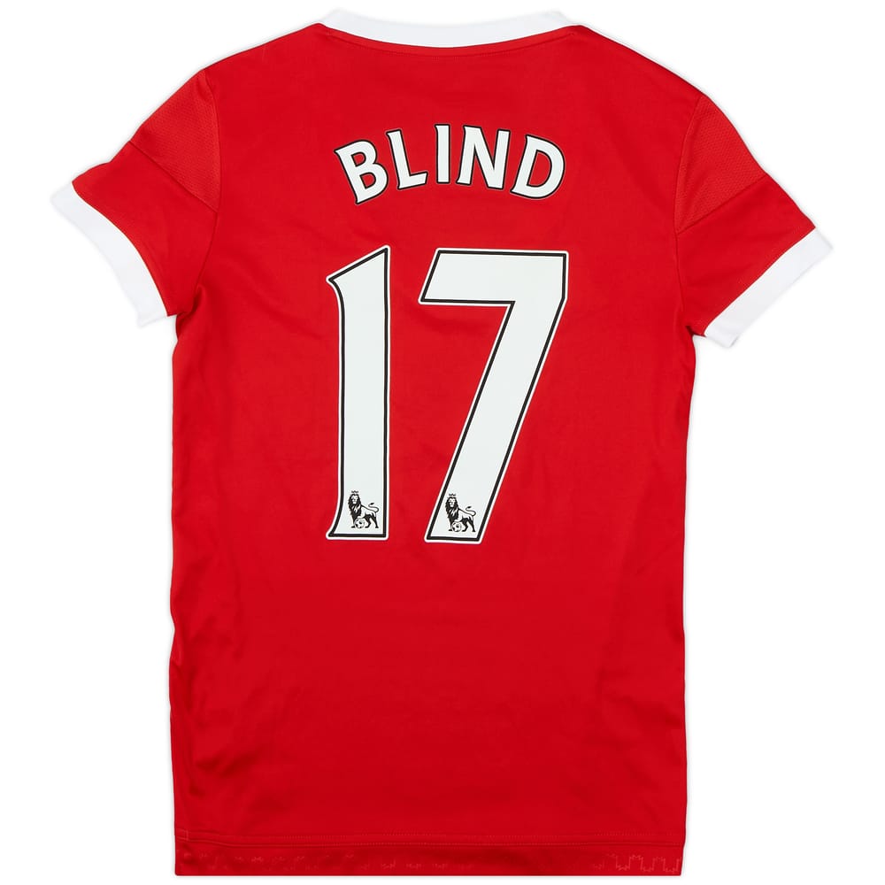 2015-16 Manchester United Home Shirt Blind #17 - 9/10 - (Women's S)