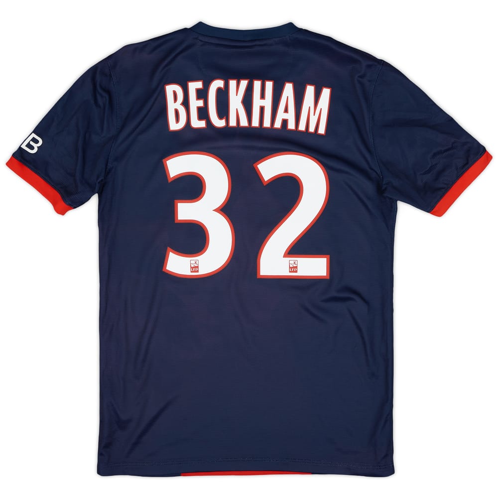 2013-14 Paris Saint-Germain Home Shirt Beckham #32 - 9/10 - (S)
