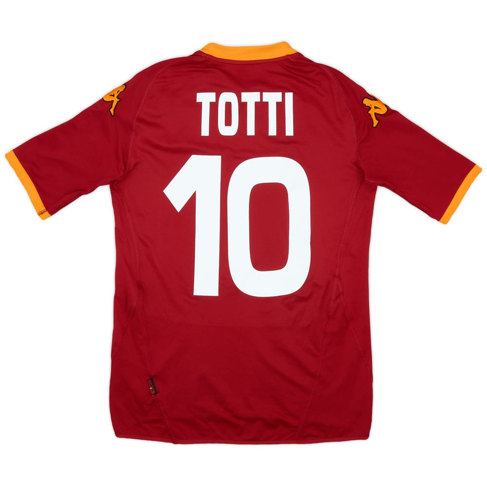 2007-08 Roma Home Shirt Totti #10 - 7/10 - (M)