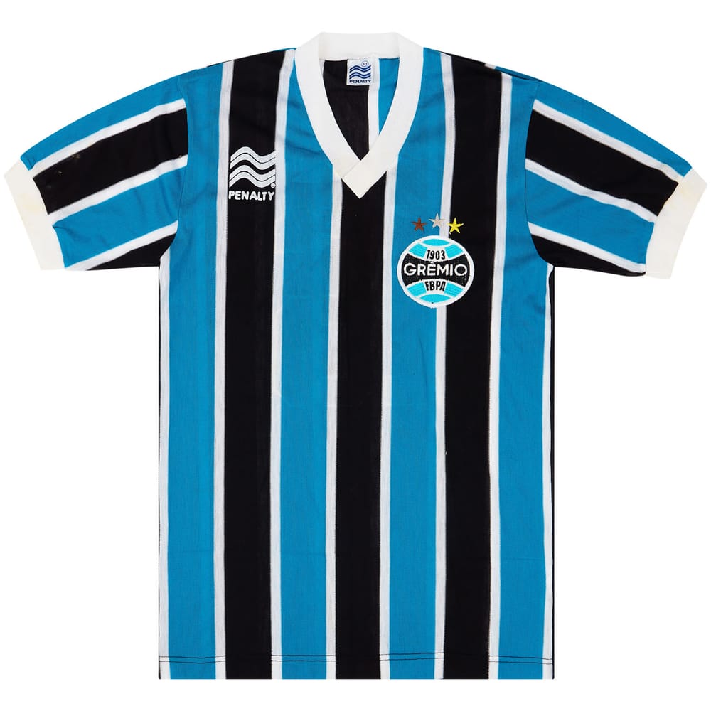 1986 Gremio Match Issue Home Shirt #16