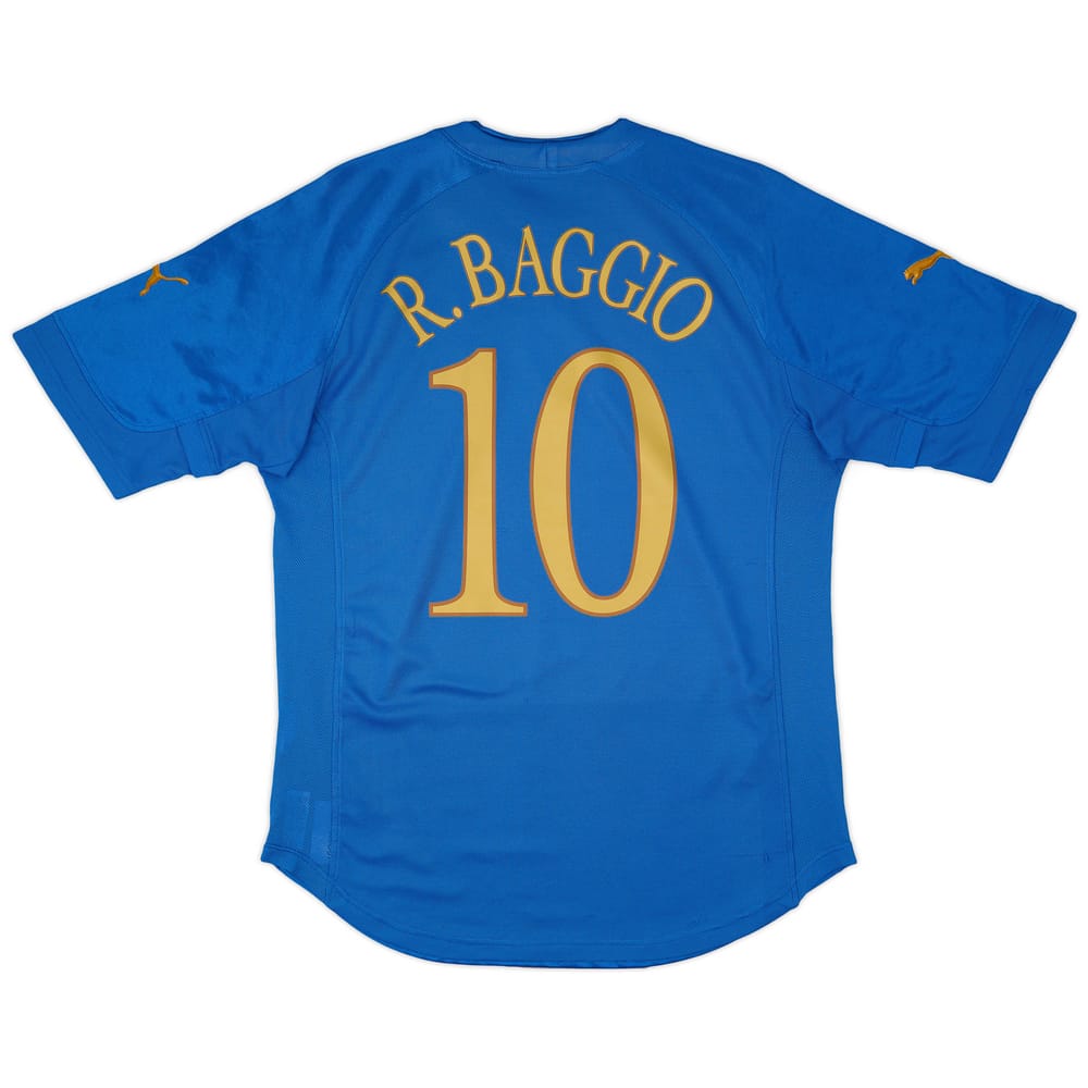 2004-06 Italy Home Shirt Baggio #10 - 8/10 - (L)