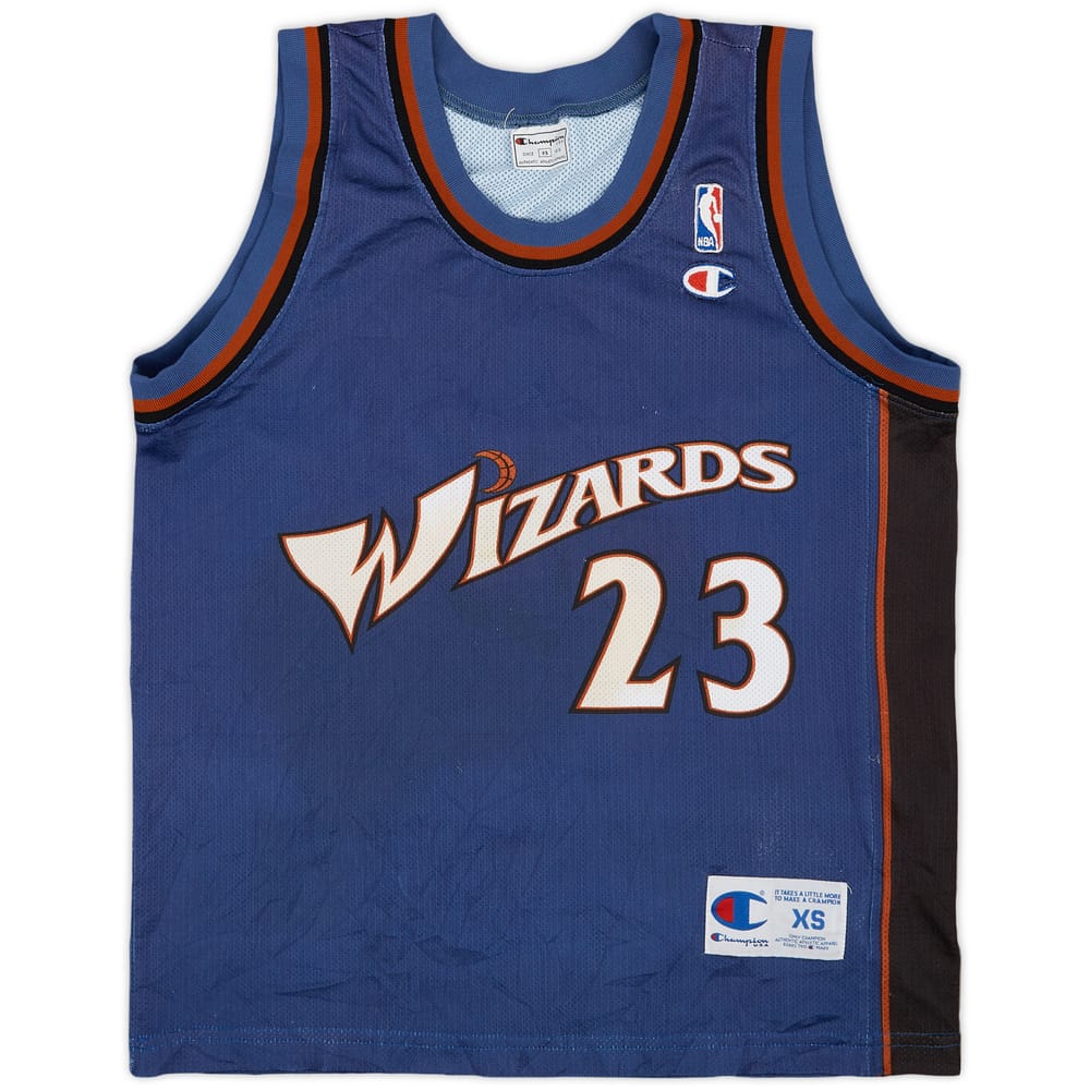 2001-03 Washington Wizards Jordan #23 Champion Away Jersey - 7/10 - (XS)