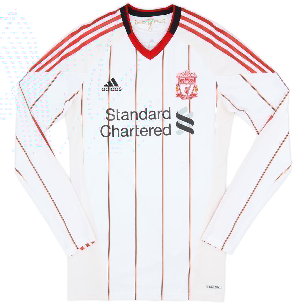 2010-11 Liverpool Player Issue Techfit Away L/S Shirt - 5/10 - (L)