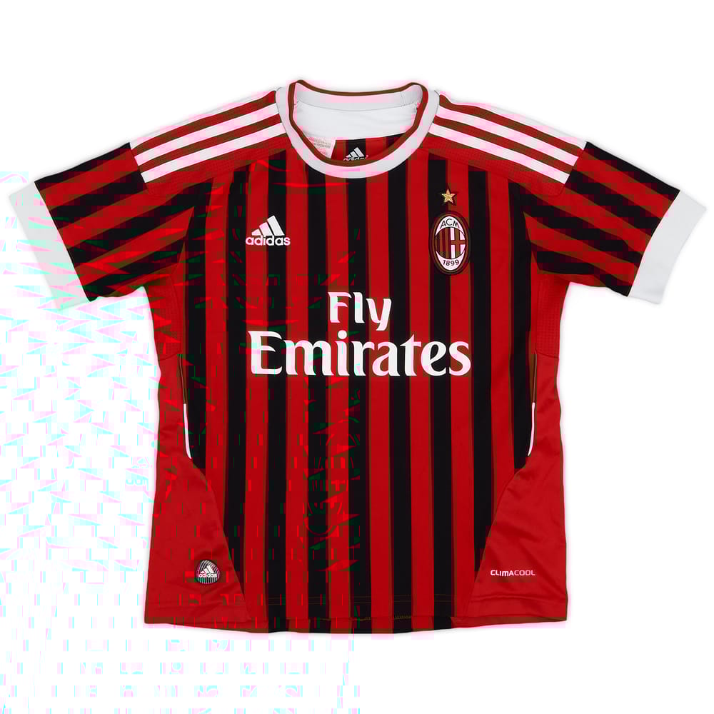 2011-12 AC Milan Home Shirt - 7/10 - (S.Boys)