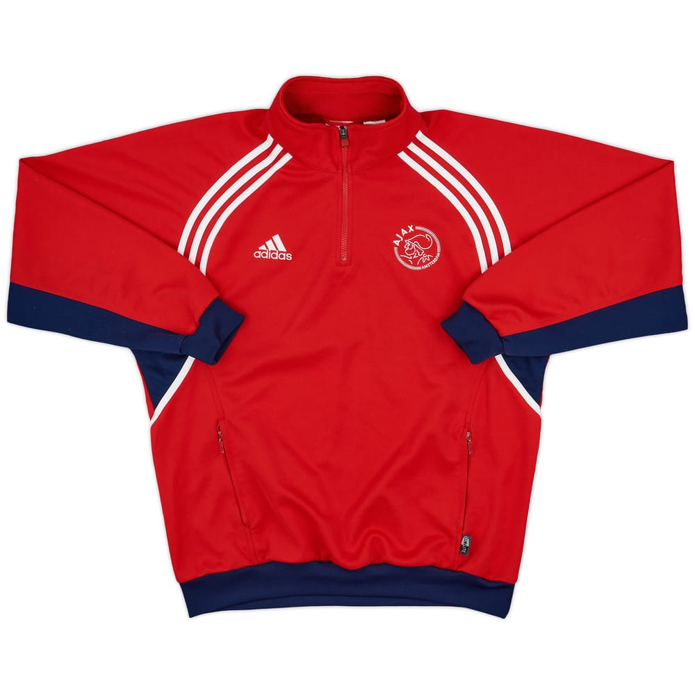 2000-01 Ajax adidas 1/4 Zip Sweat Top - 6/10 - (L/XL)