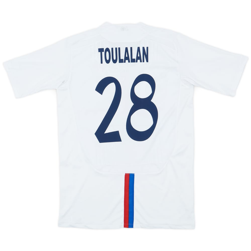 2009-10 Lyon Home Shirt Toulalan #28 - 8/10 - (XL.Boys)