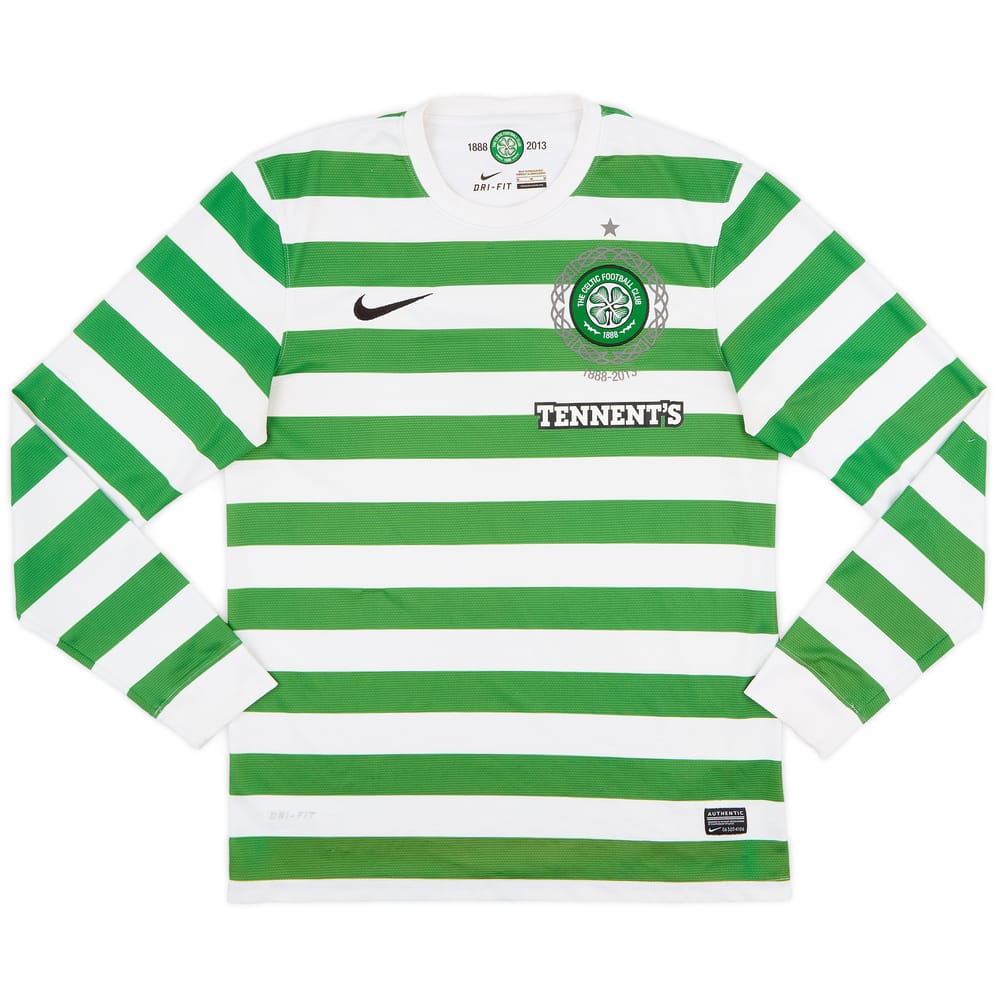 2012-13 Celtic '125th Anniversary' Home L/S Shirt - 6/10 - (M)