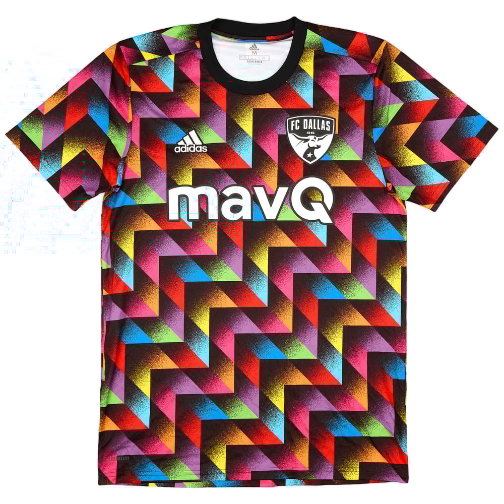 2022 FC Dallas adidas Pride Limited Edition Pre-Match Shirt - 9/10 - (M)
