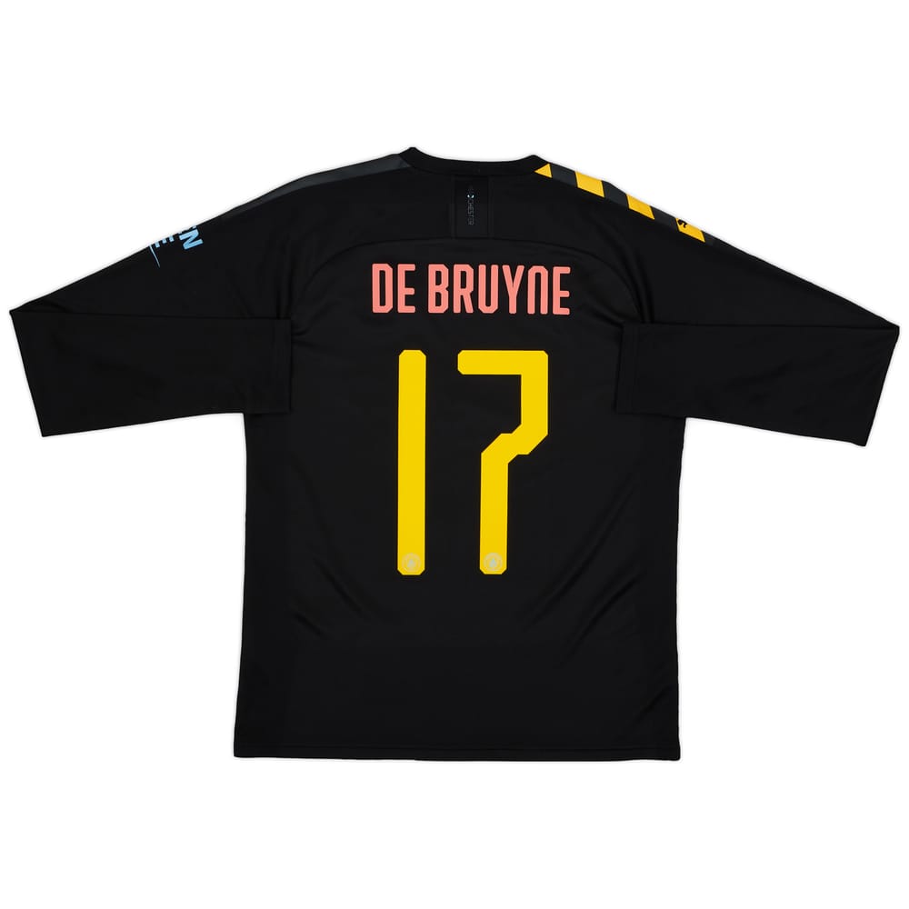 2019-20 Manchester City Away L/S Shirt De Bruyne #17 - 7/10 - (S)