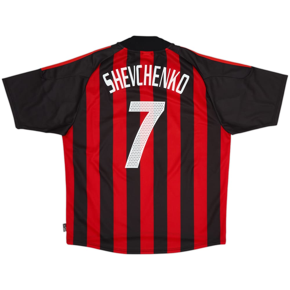 2002-03 AC Milan Home Shirt Shevchenko #7 - 8/10 - (XL)