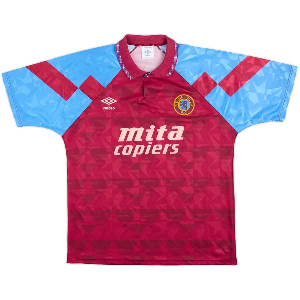 1990-92 Aston Villa Home Shirt #7 - 8/10 - (L)