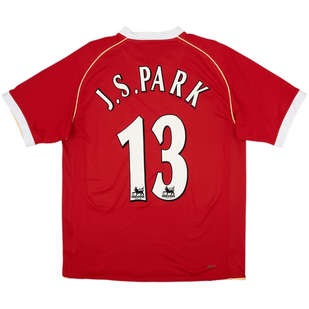 2006-07 Manchester United Home Shirt J.S Park #13 - 8/10 - (M)