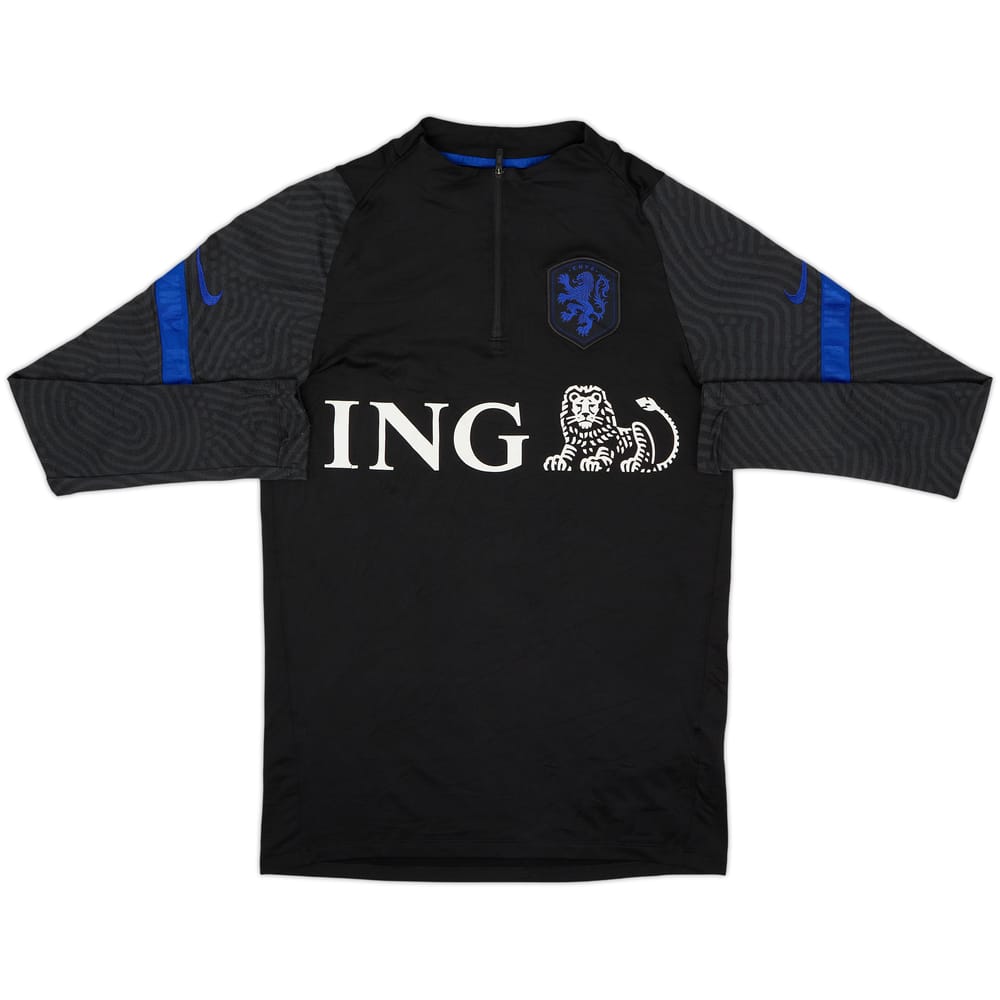 2020-21 Netherlands Player Issue Nike 1/4 Zip Drill Top - 6/10 - (S)