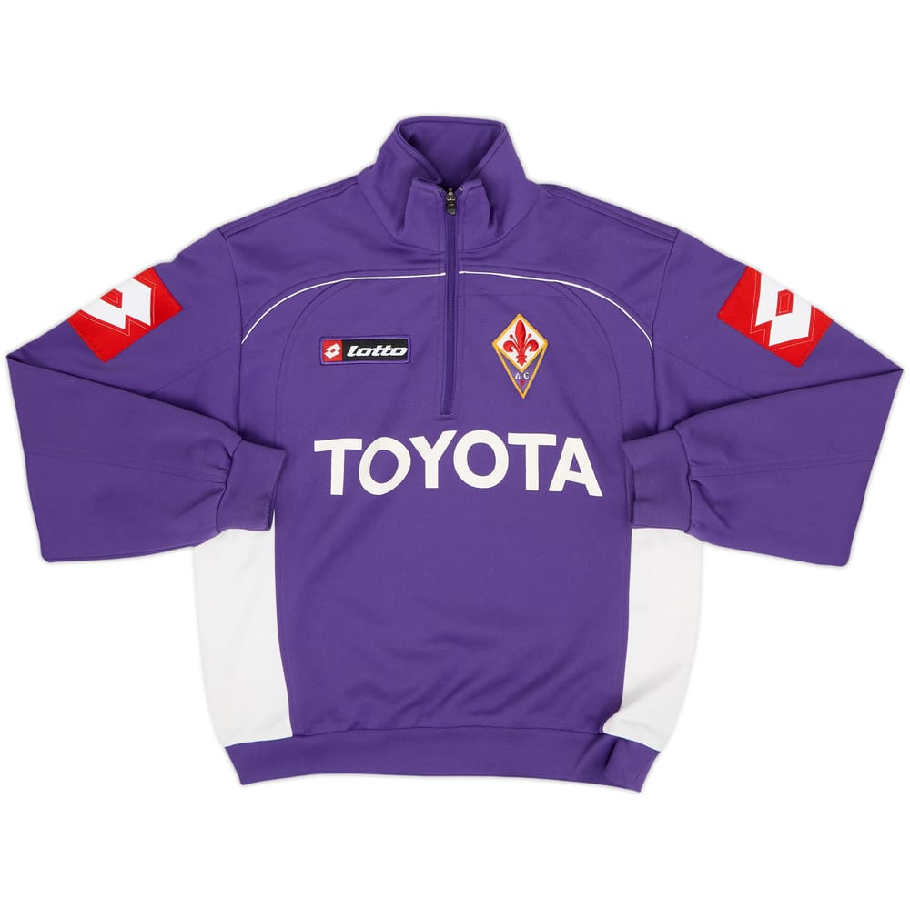 2005-06 Fiorentina Lotto 1/4 Zip Training Top - 8/10 - (L.Boys)