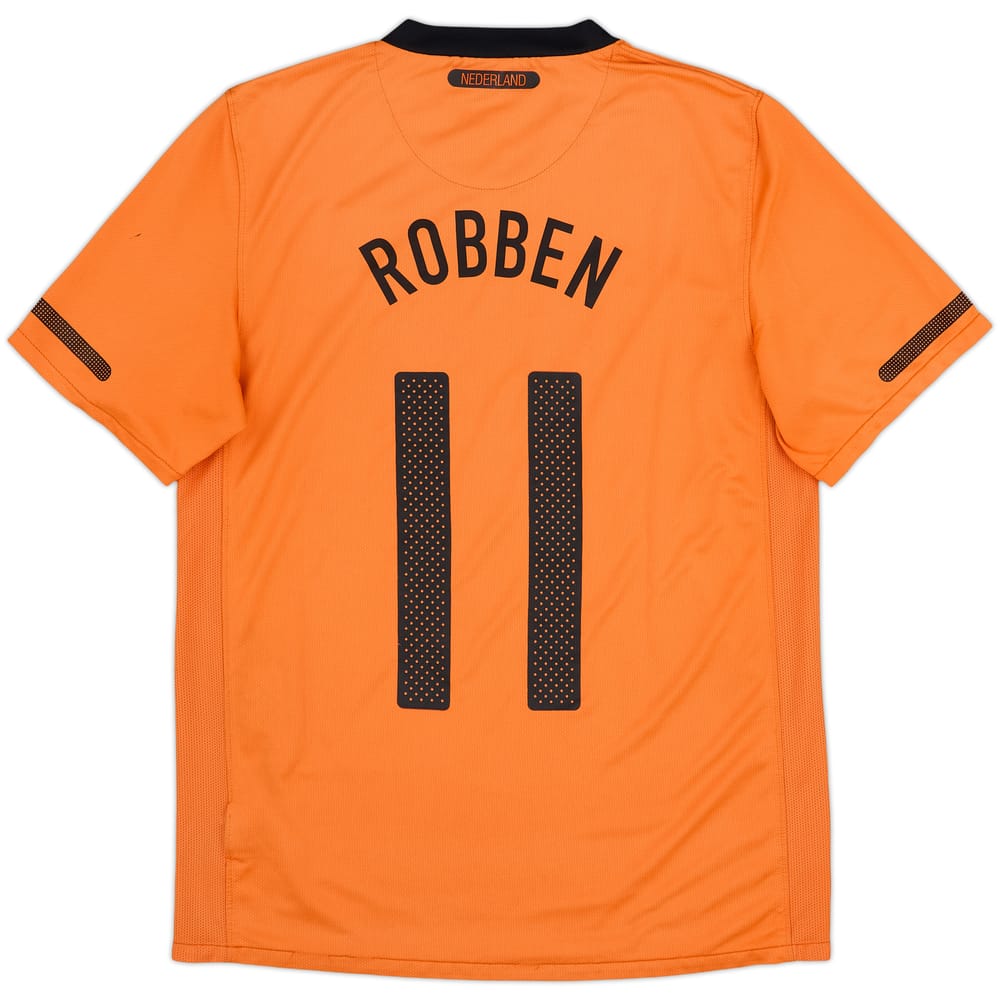 2010-11 Netherlands Home Shirt Robben #11 - 6/10 - (S)