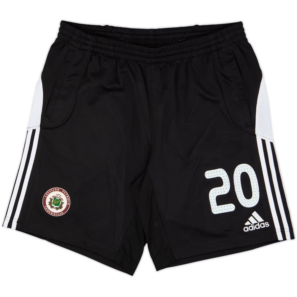 2008-10 Latvia Player Issue adidas Training Shorts #20 - 10/10 - (L)