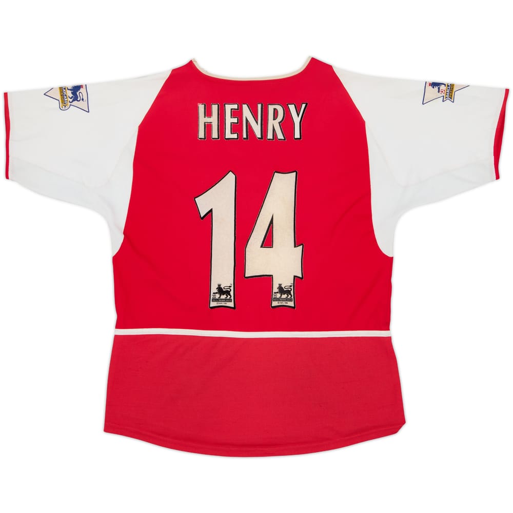 2002-04 Arsenal Home Shirt Henry #14 - 6/10 - (L.Boys)