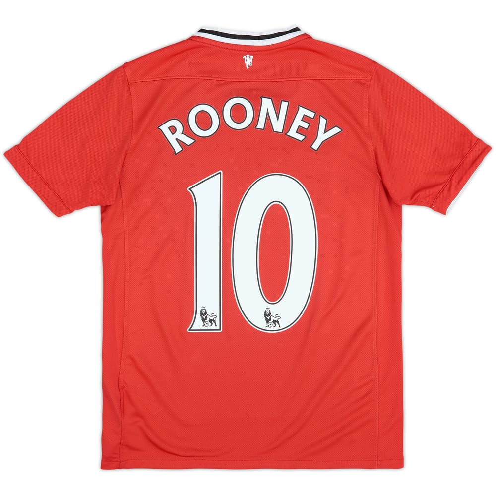 2011-12 Manchester United Home Shirt Rooney #10 - 6/10 - (L.Boys)