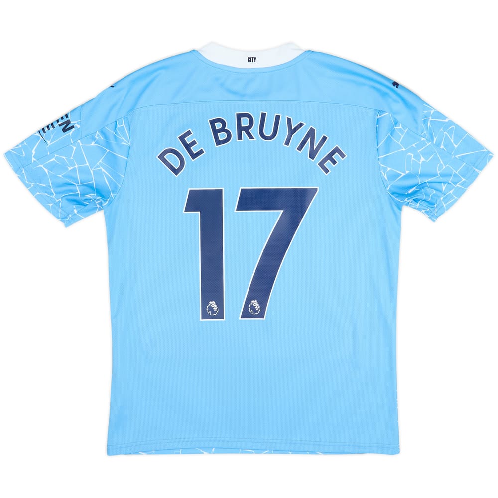 2020-21 Manchester City Home Shirt De Bruyne #17 - 10/10 - (M)
