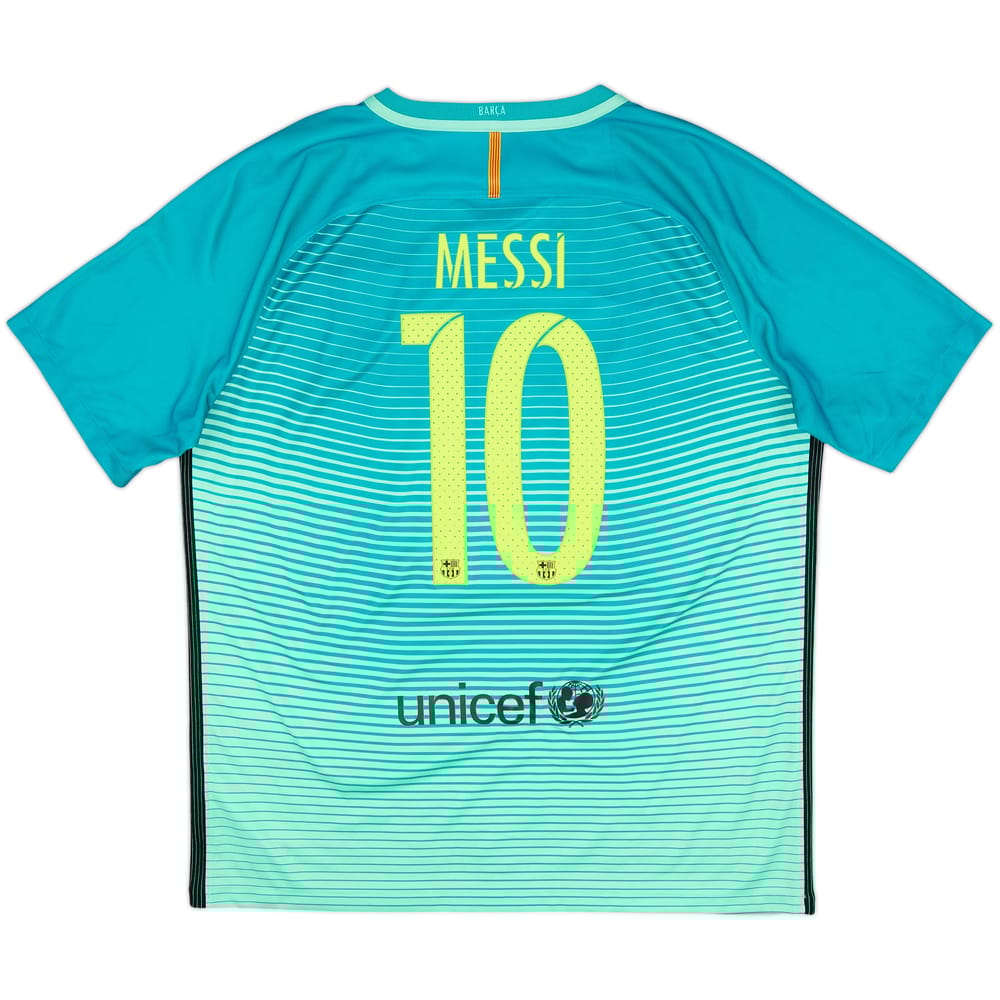 2016-17 Barcelona Third Shirt Messi #10 - 8/10 - (XL)