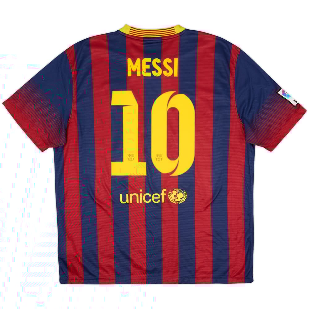 2013-14 Barcelona Home Shirt Messi #10 - 6/10 - (XL)
