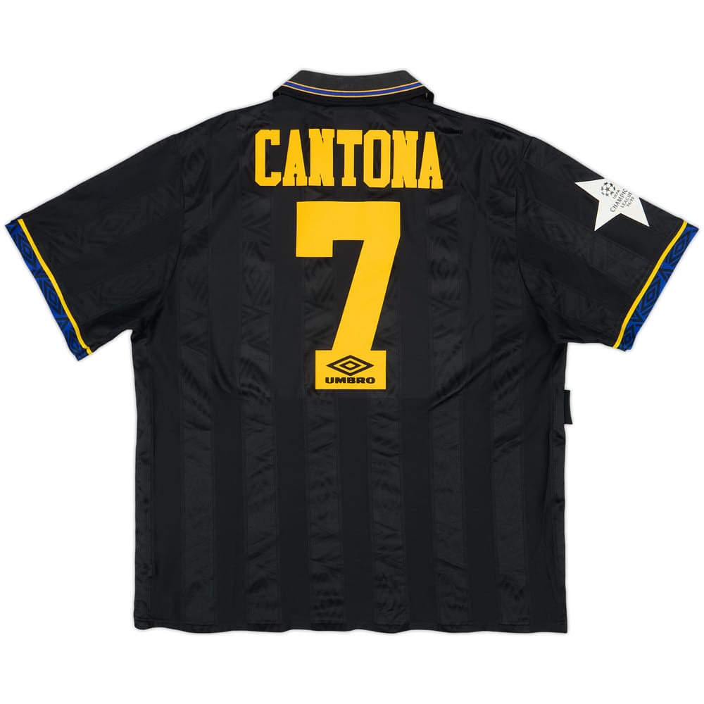 1993-95 Manchester United Away Shirt Cantona #7 - 8/10 - (XL)