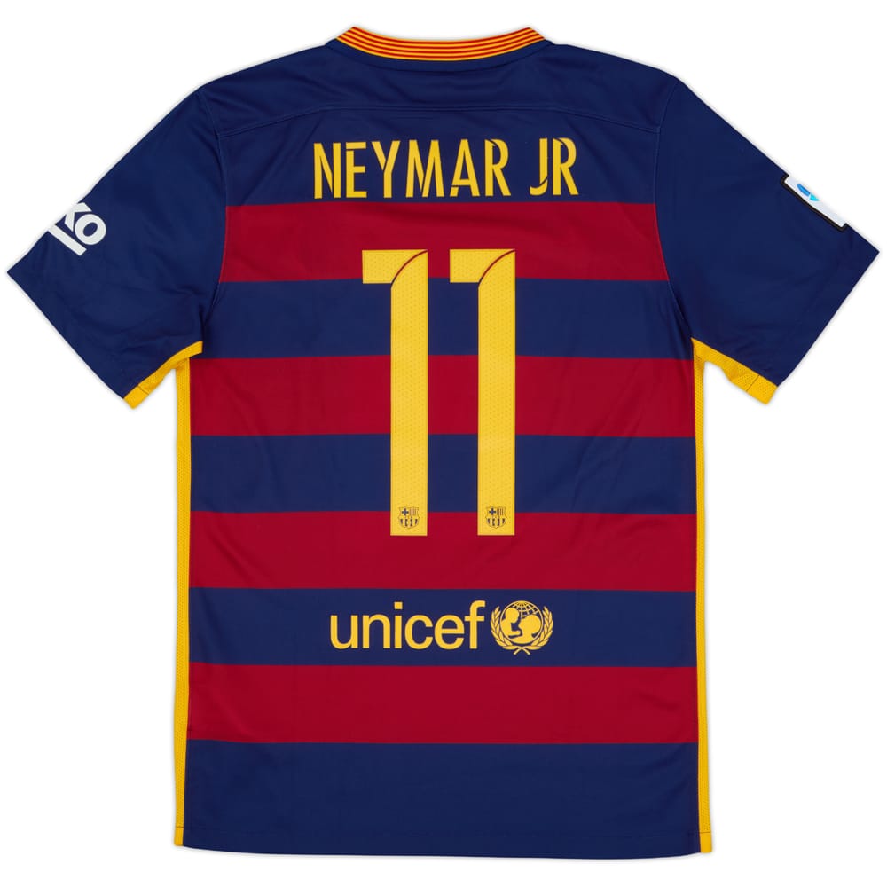 Camiseta de local del Barcelona 2015-16 Neymar Jr #11 - 10/10 - (S)