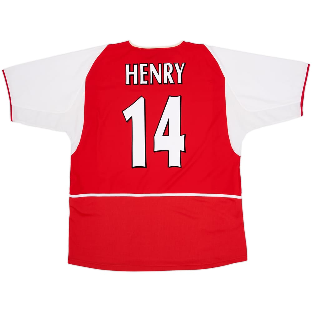 2002-04 Arsenal Home Shirt Henry #14 - 8/10 - (XL)