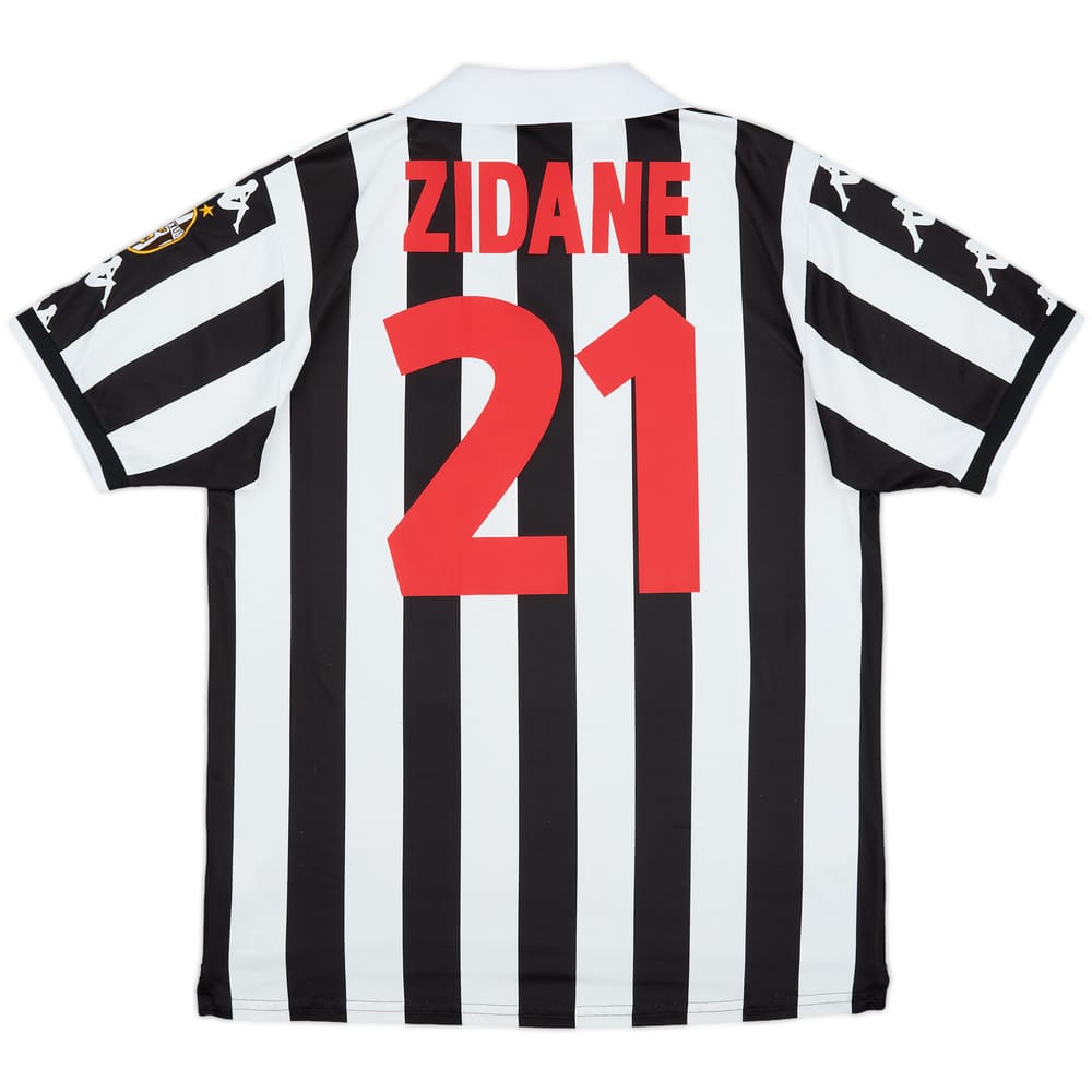 1998-99 Juventus CL Home Shirt Zidane #21 - 6/10 - (L)