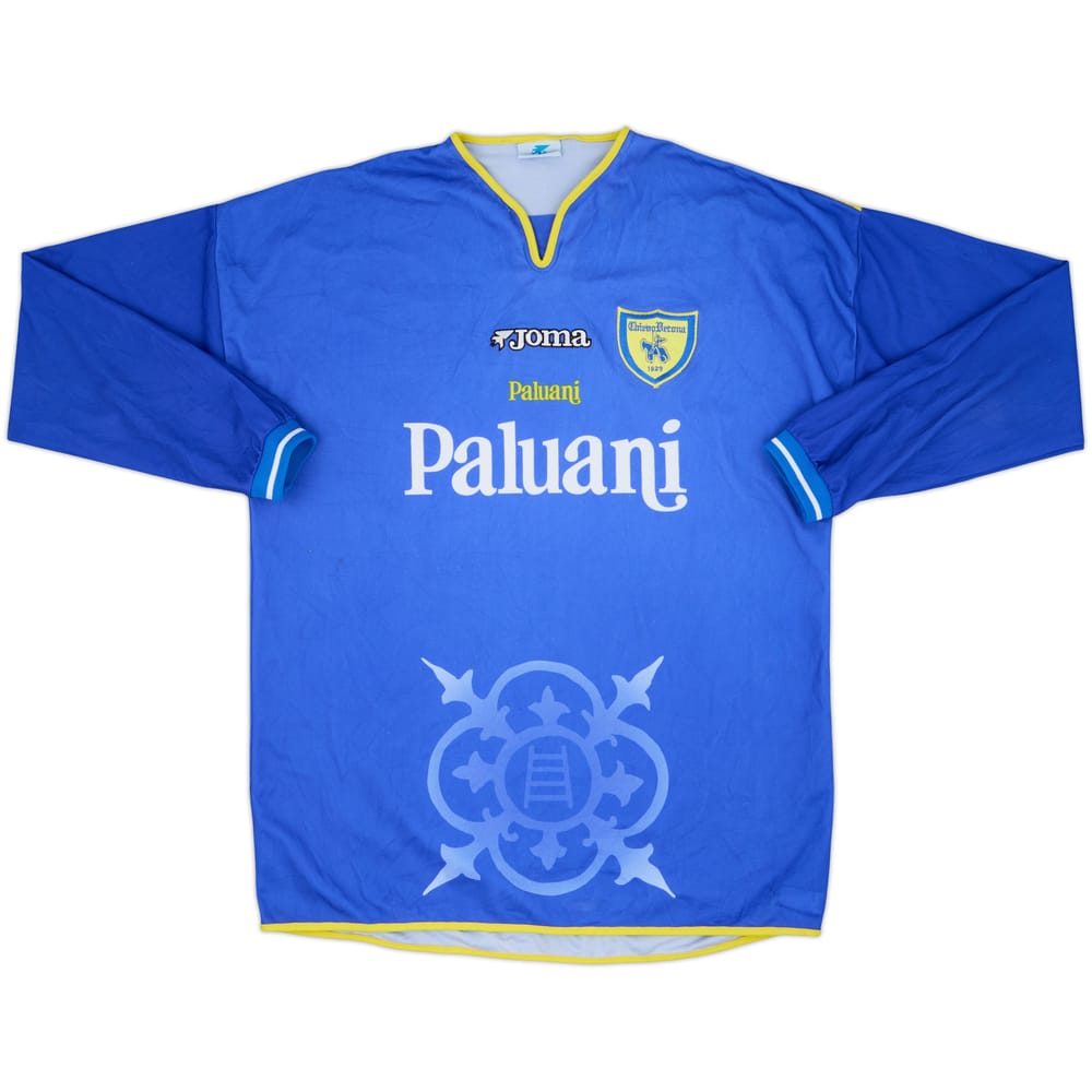 Camiseta de visitante del Chievo Verona 2001-02 L/S - 9/10 - (M)