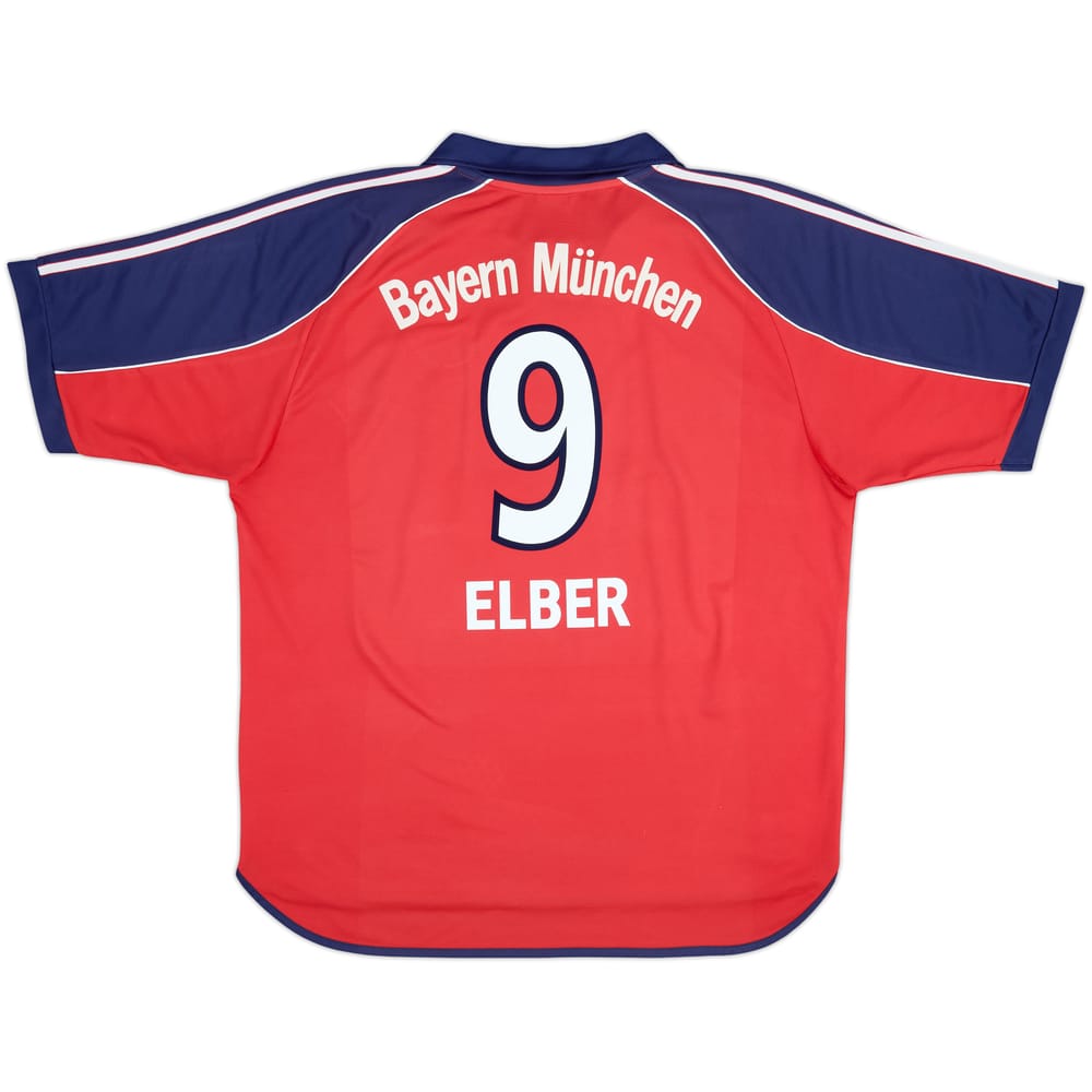 1999-01 Bayern Munich Home Shirt Elber #9 - 7/10 - (XL)