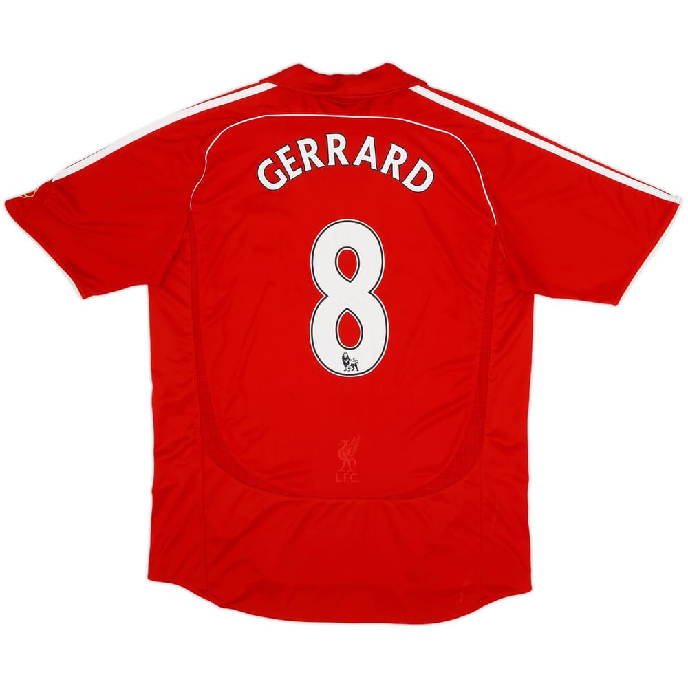 2006-08 Liverpool Camiseta Local Gerrard #8 - 8/10 - (L)