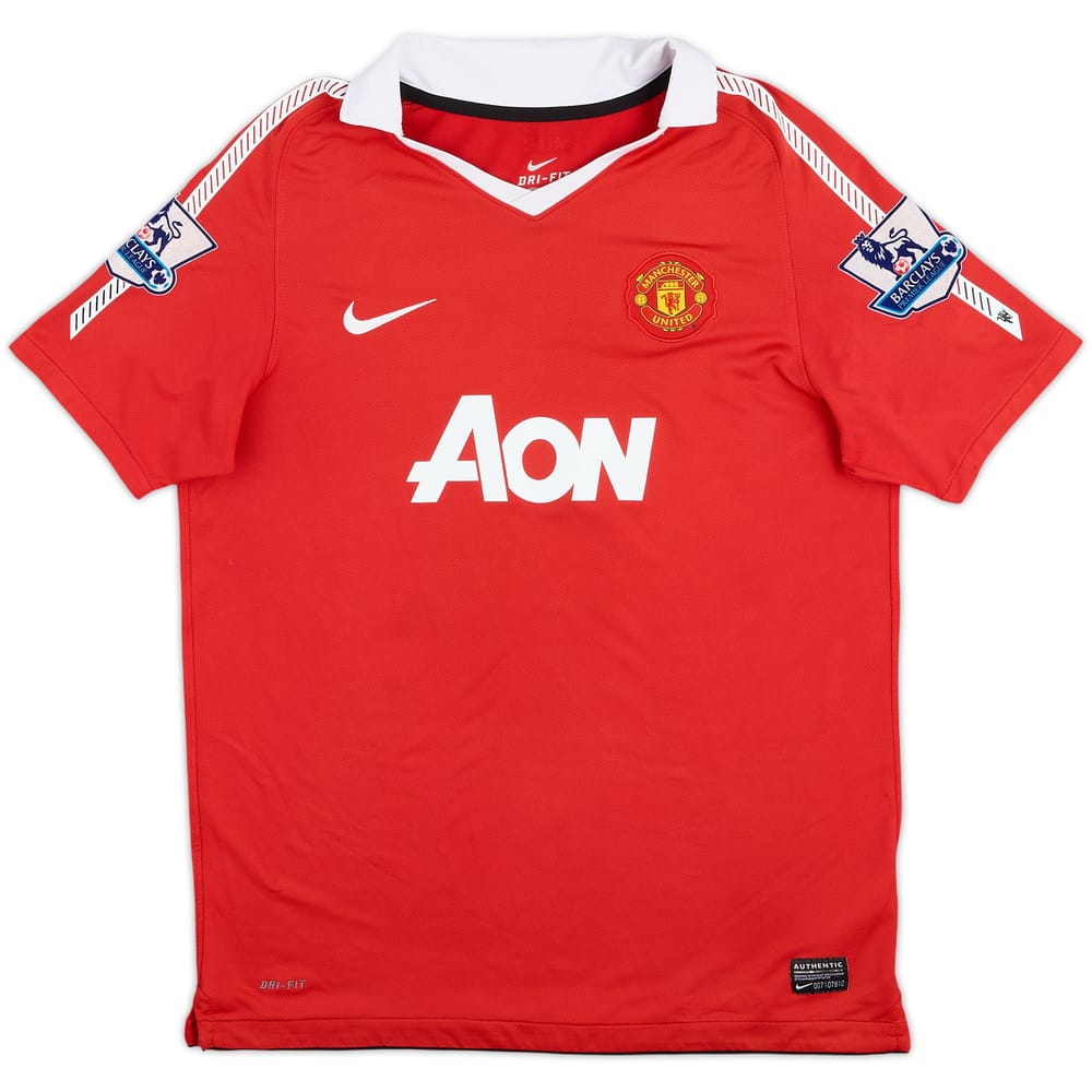 2010-11 Manchester United Home Shirt Rooney #10 - 8/10 - (XL.Boys)