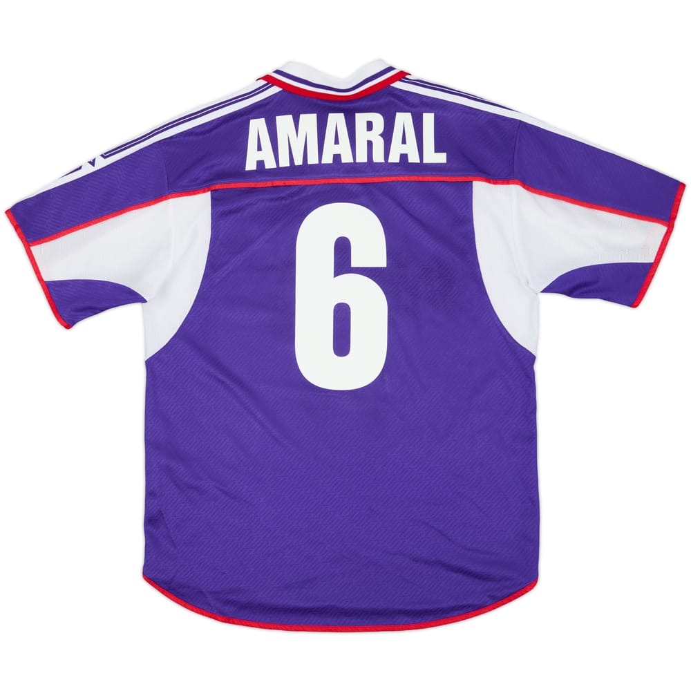 2001-02 Fiorentina Home Shirt Amaral #6 - 8/10 - (M)
