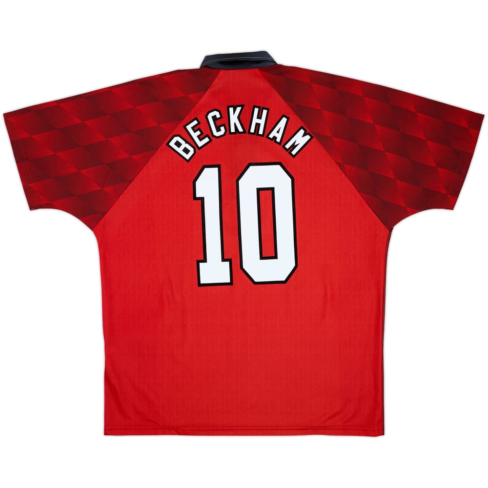 1996-98 Manchester United Camiseta de Local Beckham #10 - 8/10 - (XL)