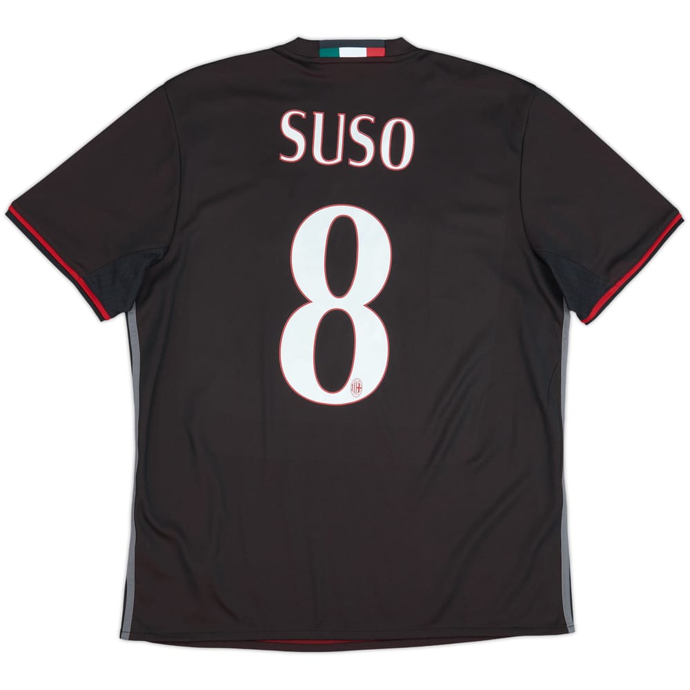 2016-17 AC Milan Home Shirt Suso #8 - 8/10 - (L)