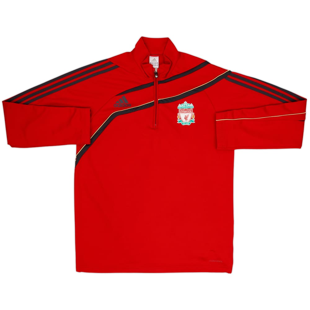 2008-09 Liverpool adidas 1/4 Zip Drill Top - 8/10 - (L)
