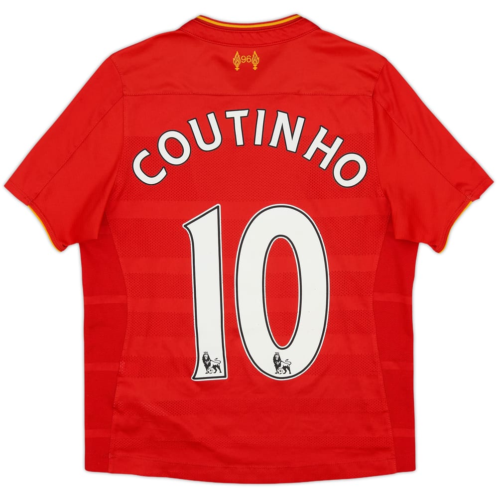 2016-17 Liverpool Home Shirt Coutinho #10 - 5/10 - (M.Boys)